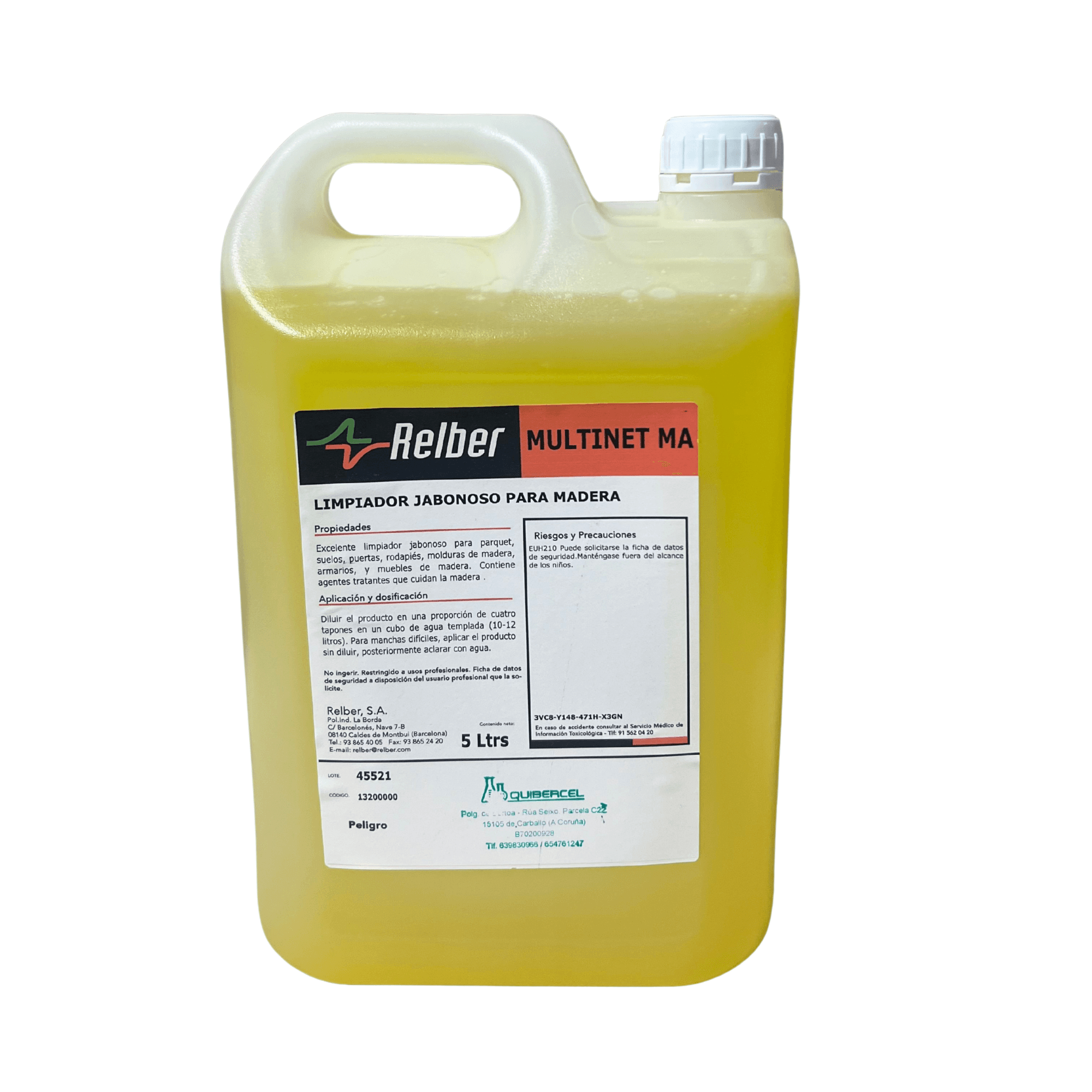 Limpiador Jabonoso Para Madera 5lt